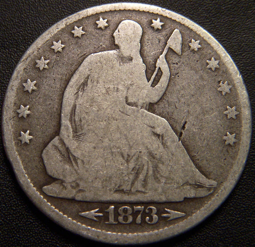 1873 Seated Half Dollar - Arrows Good