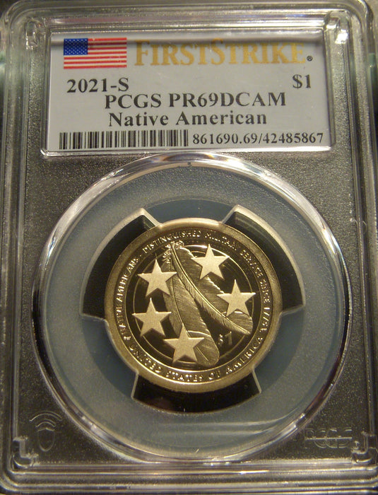 2021-S Sacagawea / Native American Dollar - PCGS PR69DCAM