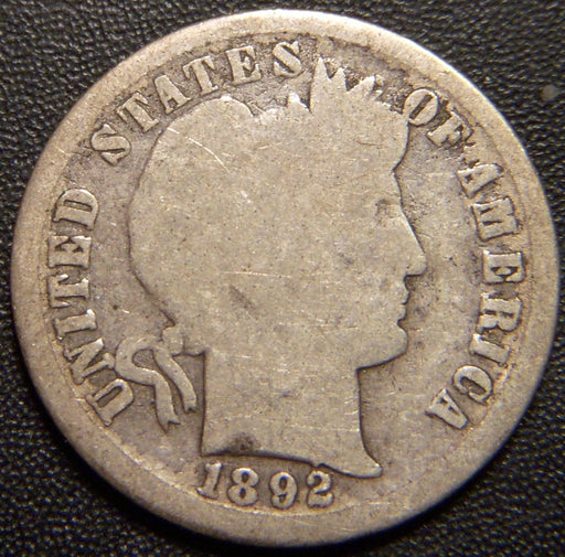 1892-S Barber Dime - Good