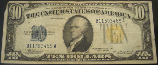 1934A North Africa $10 Silver Certificate - FR# 2309