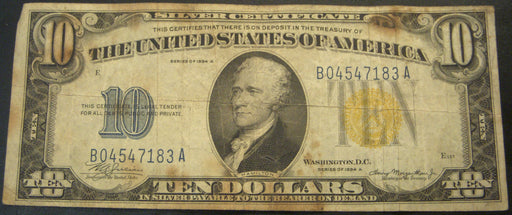 1934A North Africa $10 Silver Certificate - FR# 2309