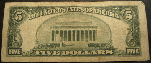 1934A North Africa $5 Silver Certificate - FR# 2307
