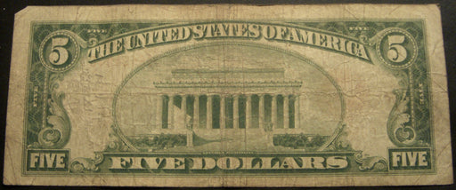 1928 $5 United States Note - FR# 1525