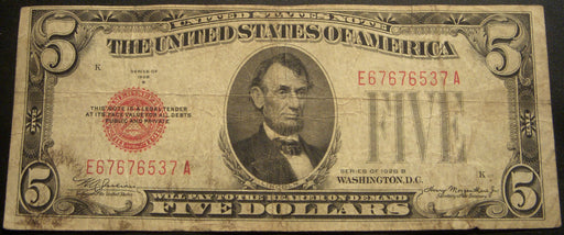 1928B $5 United States Note - FR# 1527