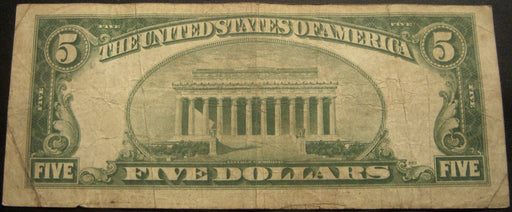 1928B $5 United States Note - FR# 1527