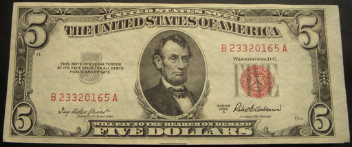 1953A $5 United States Note - FR# 1533