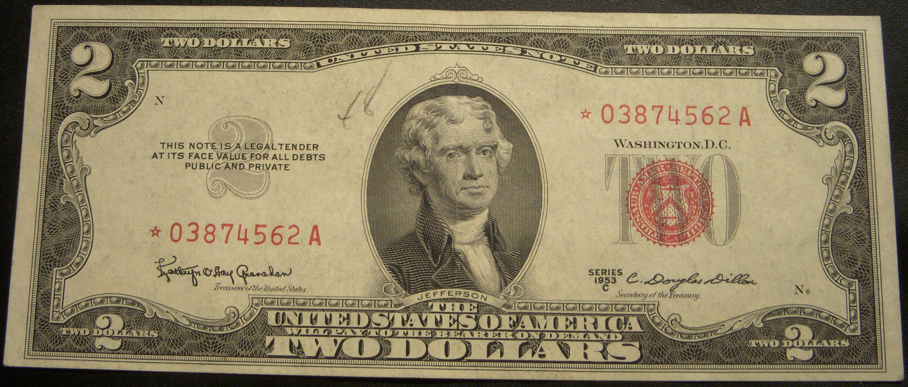1953C $2 United States Note - FR# 1512* Star Note