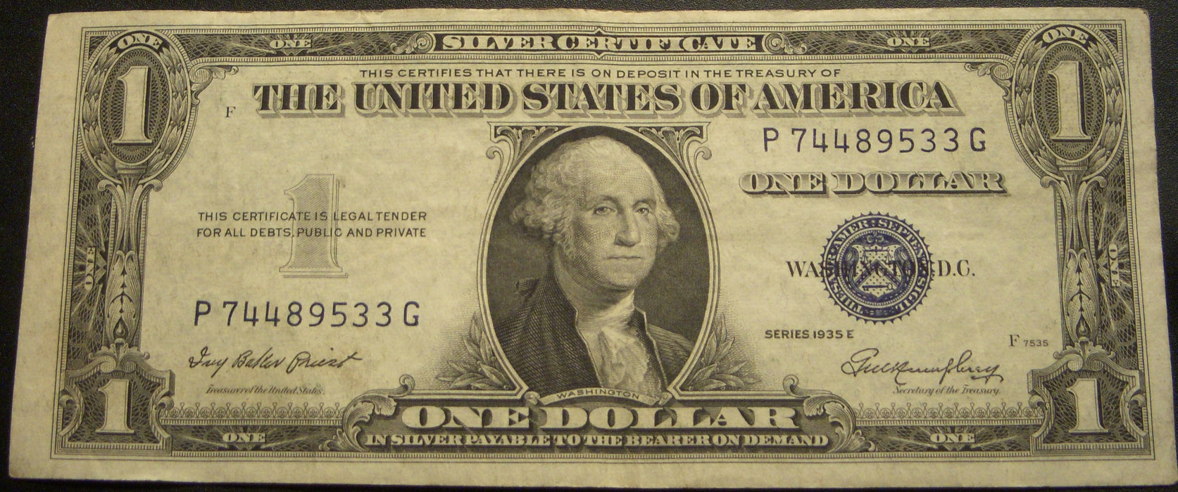 1935E $1 Silver Certificate - FR# 1614