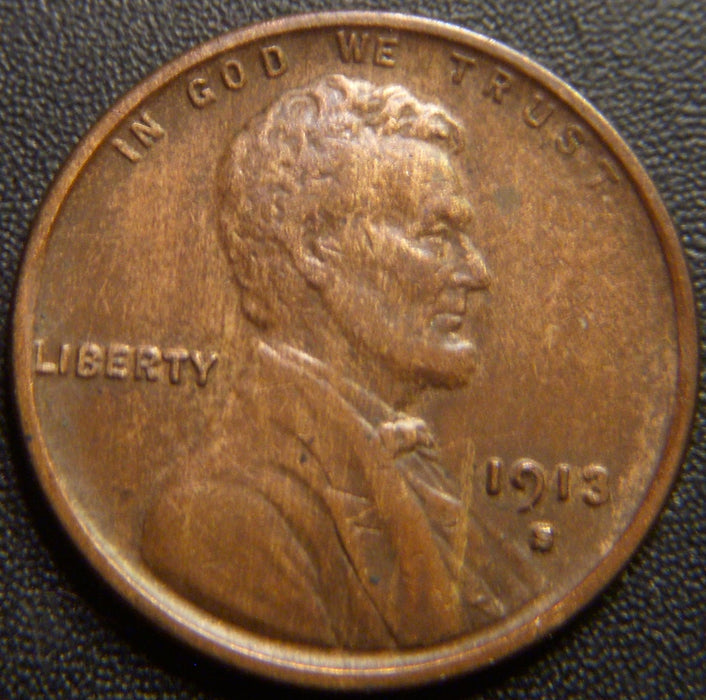 1913-S Lincoln Cent - Very Fine