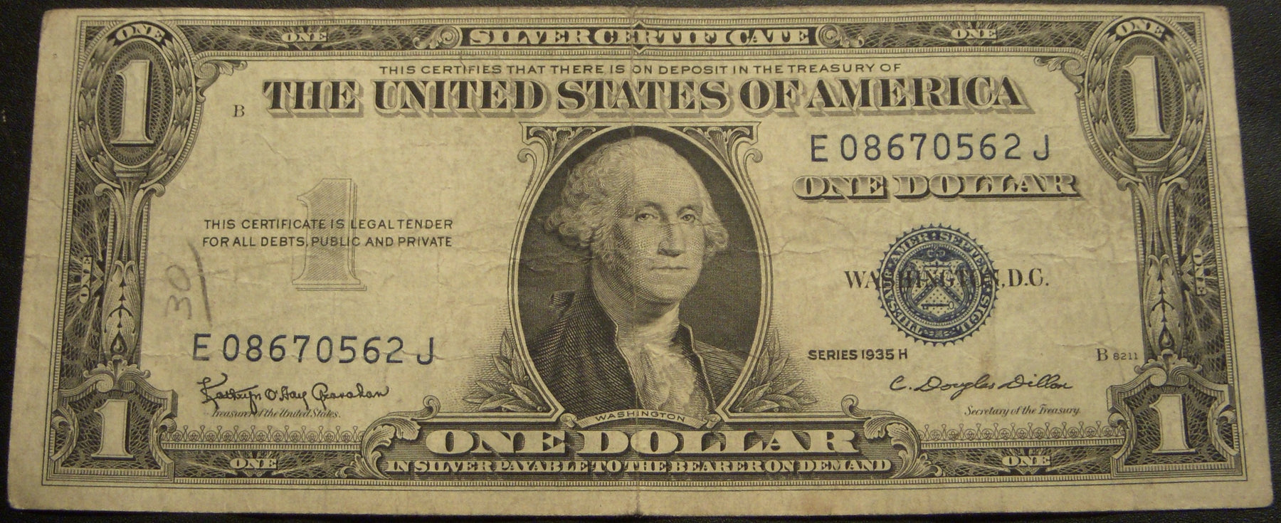 1935H $1 Silver Certificate - FR# 1618