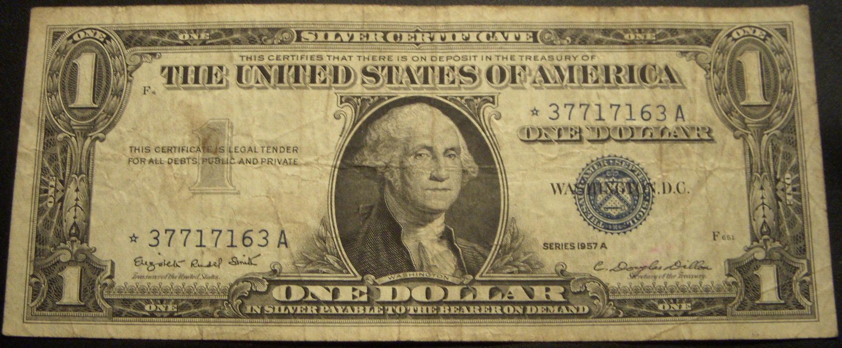 1957A $1 Silver Certificate - FR# 1620* Star Note