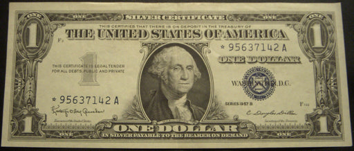 1957B $1 Silver Certificate - FR# 1621* Star Note