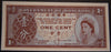 1961 - 71 One Cent Note - Hong Kong