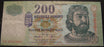 2005 200 Florint Note - Budapest