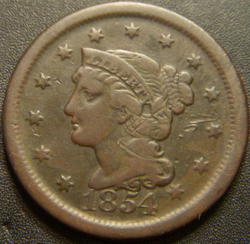 1854 Large Cent - Very Good