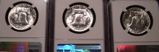 1963-D Franklin Half Dollar - NGC MS 64 FBL