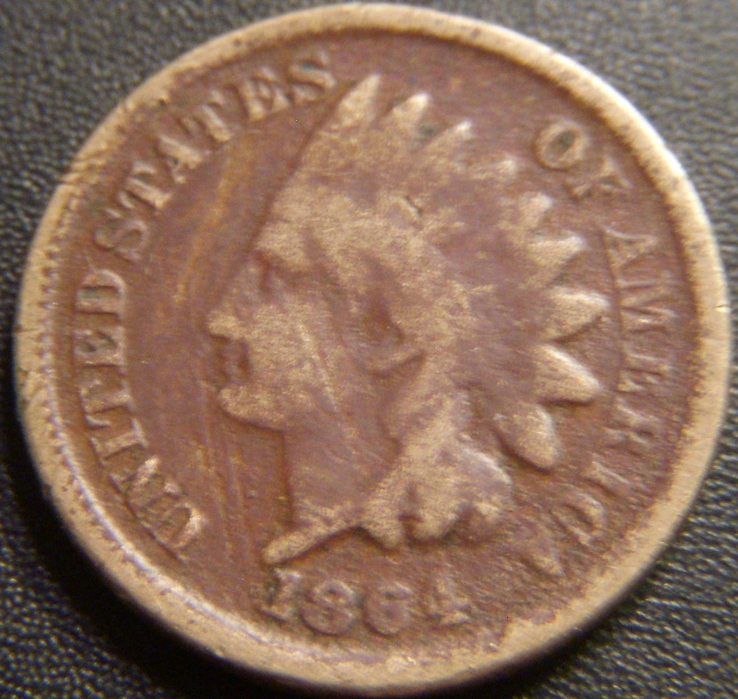 1864 Indian Head Cent - Copper Nickel Good