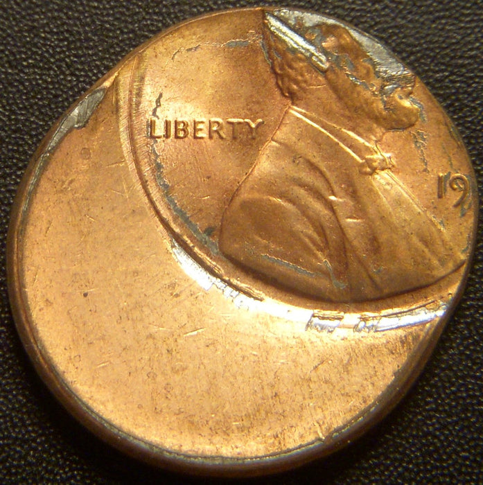 19?? 50% Off Center Struck Lincoln Cent - Mint Error