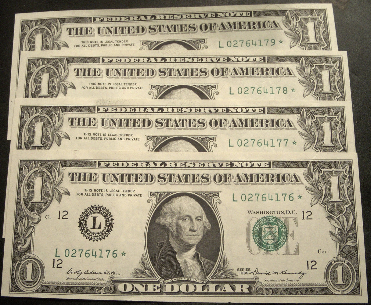 1969 (L) $1 Federal Reserve Note - FR# 1903L* Star Note