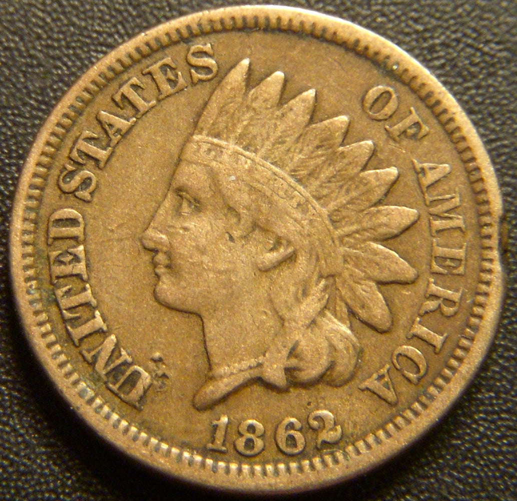 1862 Indian Head Cent - Fine