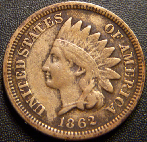 1862 Indian Head Cent - Fine