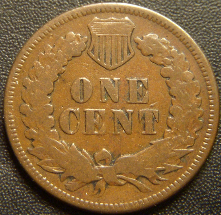 1873 Indian Head Cent - Open 3 Very Good