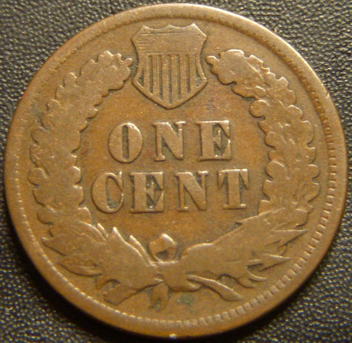 1873 Indian Head Cent - Open 3 Good