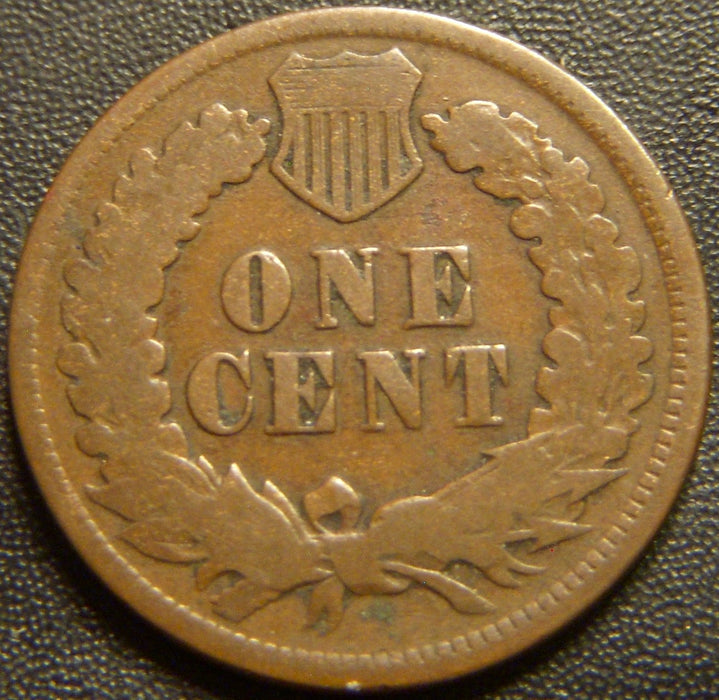 1873 Indian Head Cent - Open 3 Good