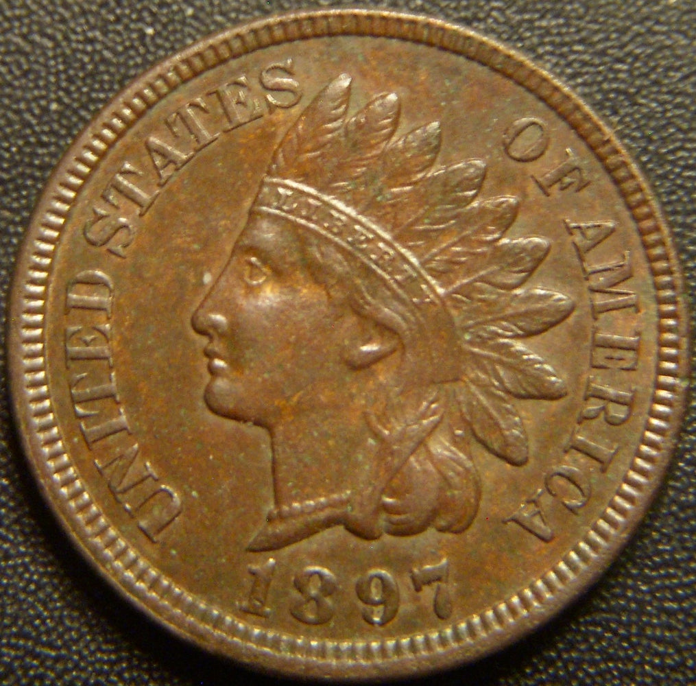 1897 Indian Head Cent - Extra Fine+
