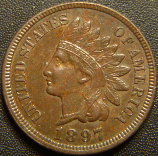 1897 Indian Head Cent - Extra Fine+