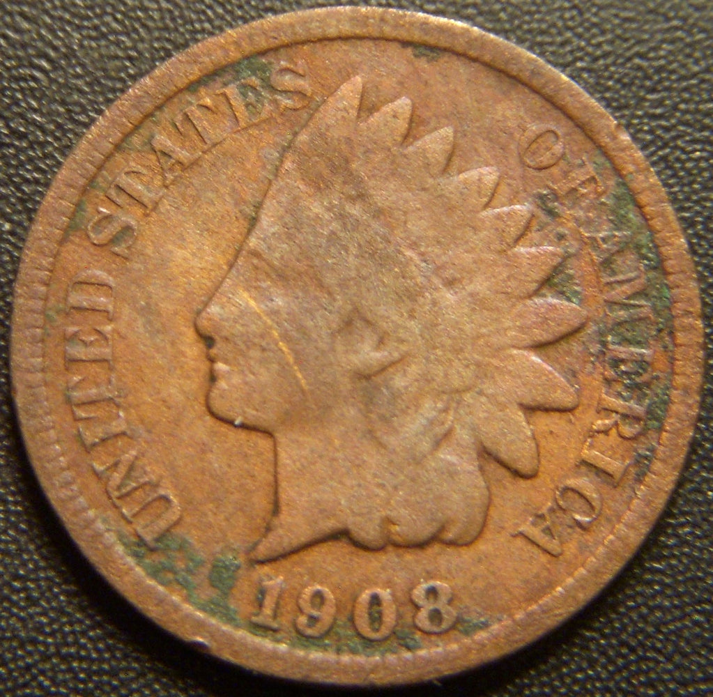 1908-S Indian Head Cent - Good