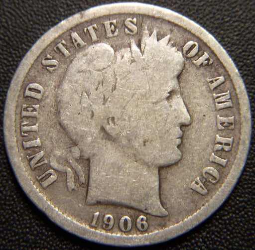 1906-O Barber Dime - Good