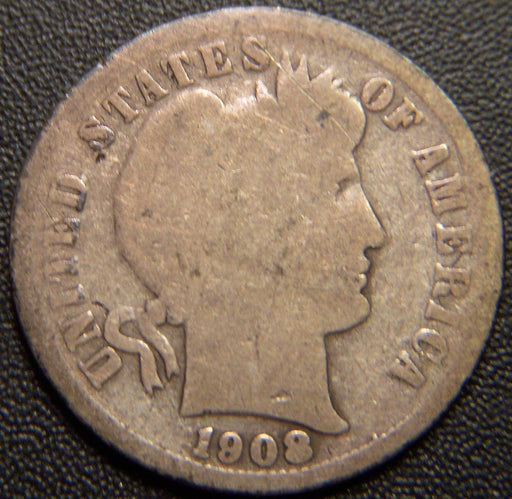 1908-S Barber Dime - Good