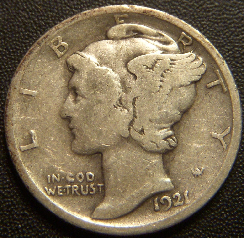 1921 Mercury Dime - Very Good