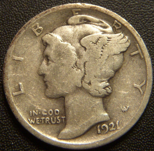 1921 Mercury Dime - Very Good