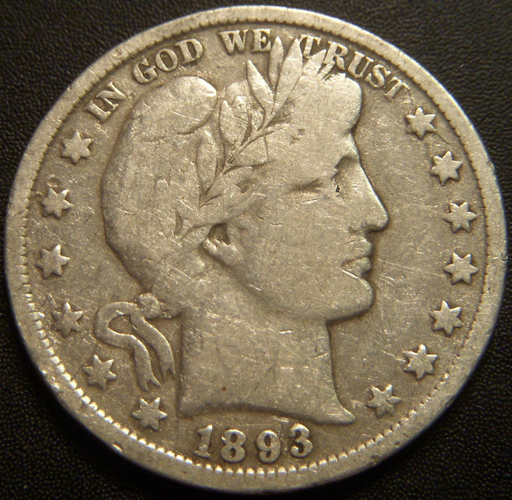 1893 Barber Half Dollar - Good+