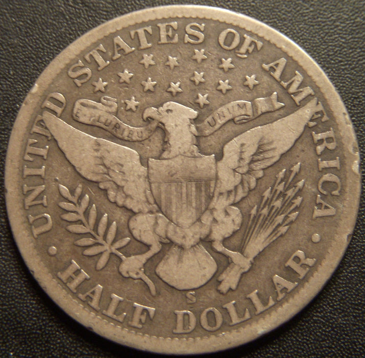 1900-S Barber Half Dollar - Very Good