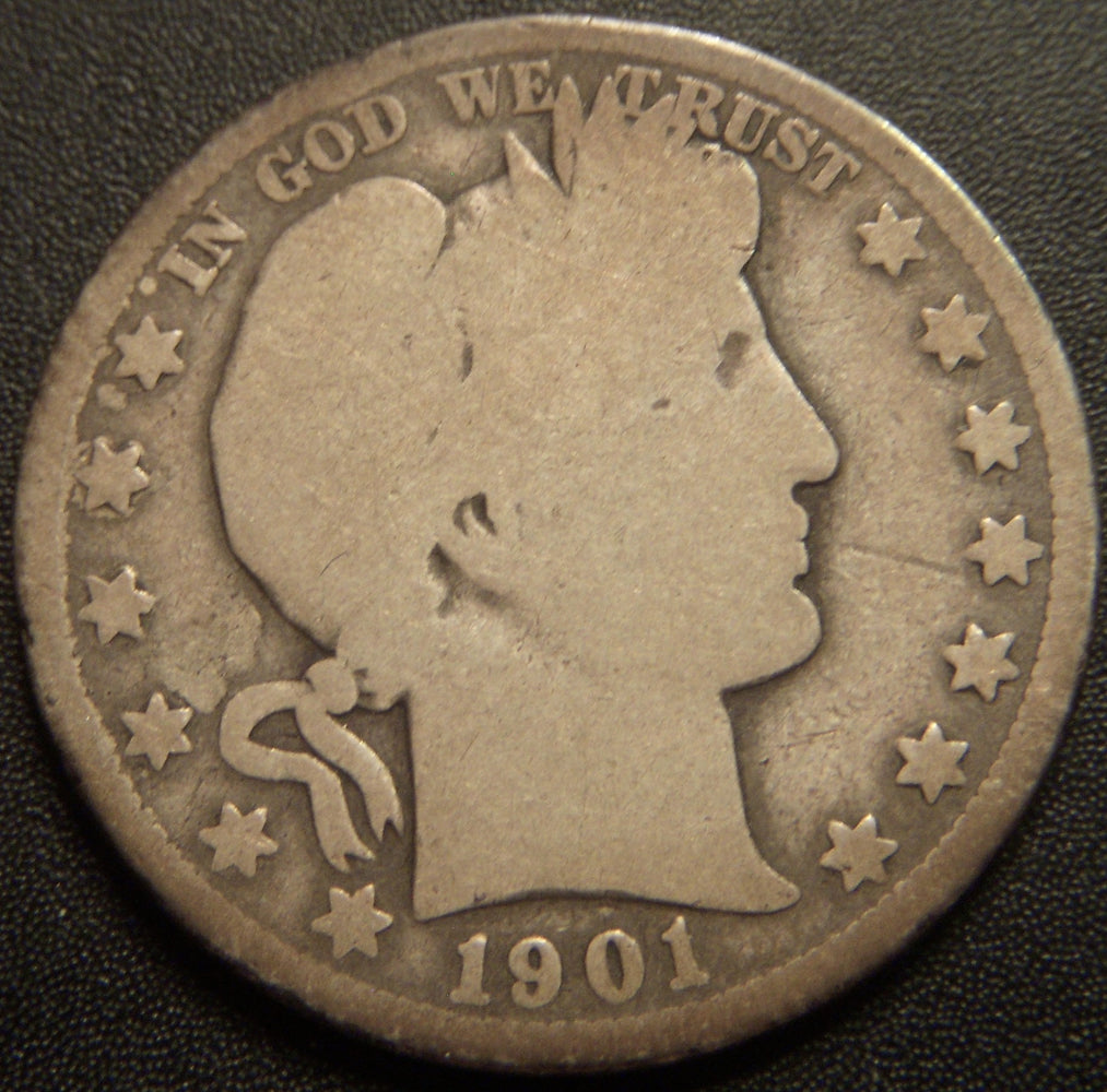 1901-O Barber Half Dollar - Good