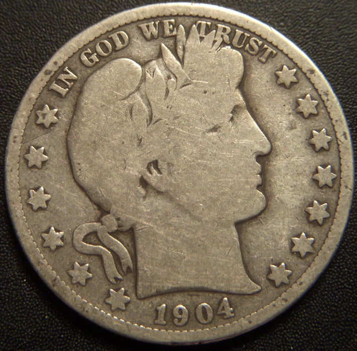 1904-S Barber Half Dollar - Good