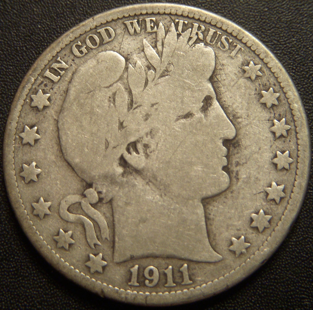 1911-D Barber Half Dollar - Good
