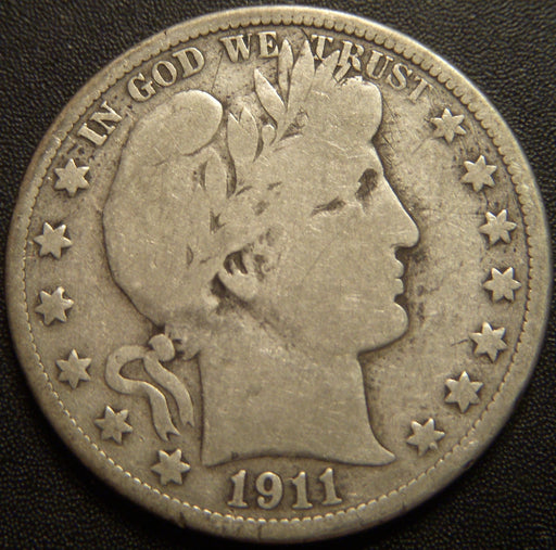 1911-D Barber Half Dollar - Good
