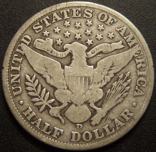 1911-D Barber Half Dollar - Good