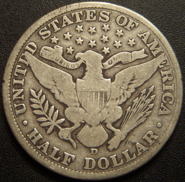 1911-D Barber Half Dollar - Good