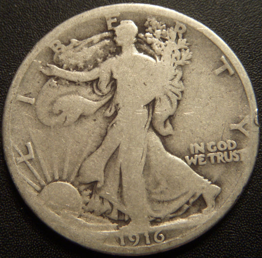 1916 Walking Half Dollar - Good