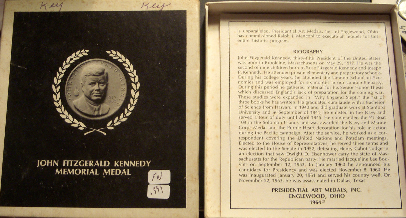 John Fitzgerald Kennedy Silver Medal