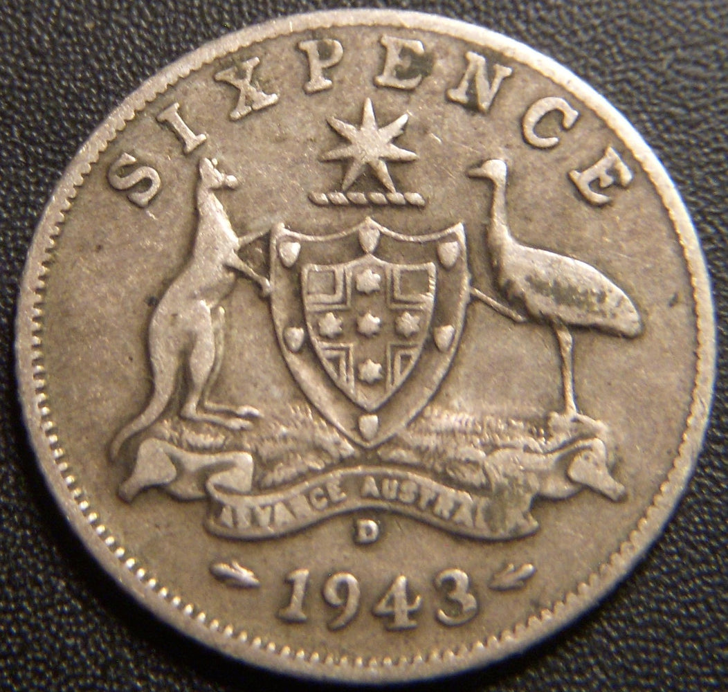 1943D 6 Pence - Australia