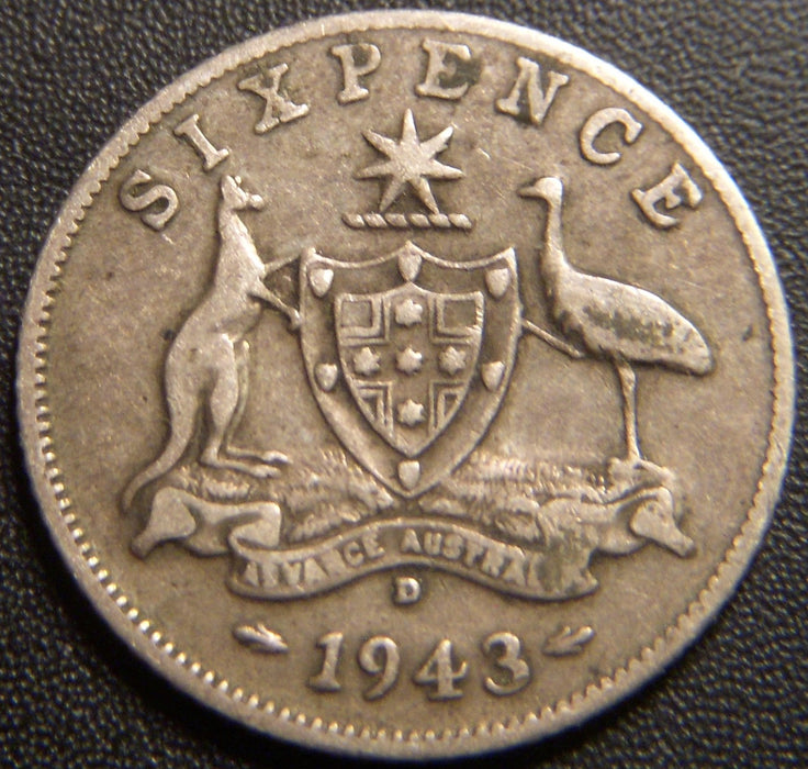 1943D 6 Pence - Australia
