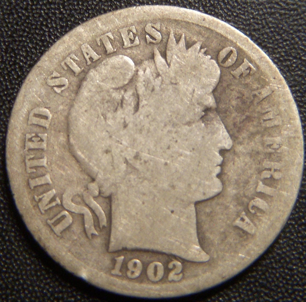 1902 Barber Dime - Good