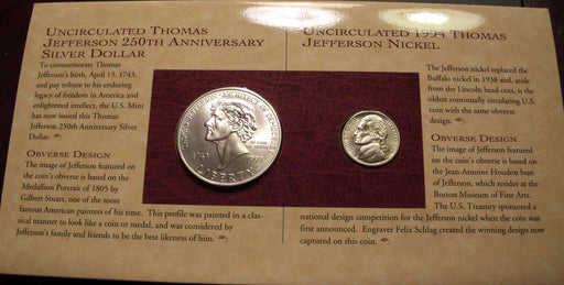 1993 Jefferson Coin & Currency Set