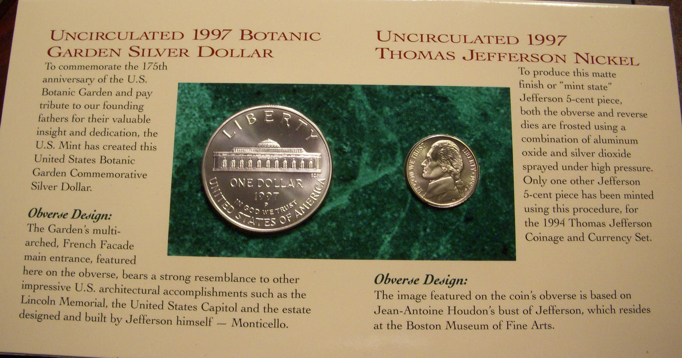 1997 Botanic Garden Coin & Currency Set